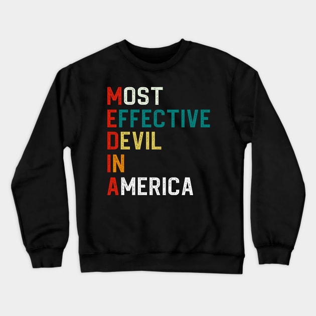 Most Effective Devil In America Crewneck Sweatshirt by DragonTees